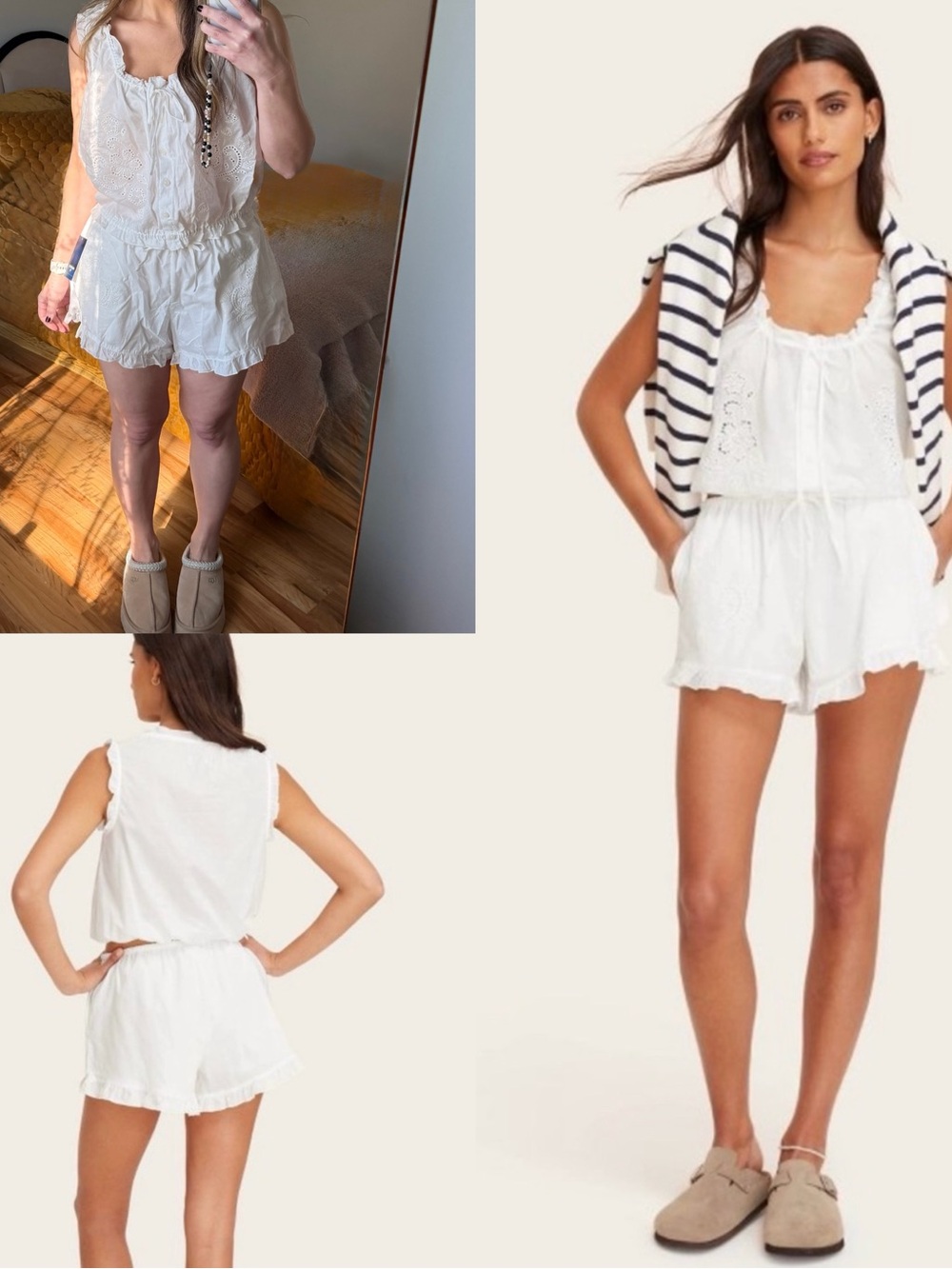 NWT Parke x Target Eyelet Shell Tank & Shorts Set size small